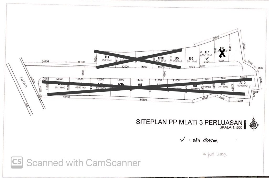 pondok permai mlati 3 siteplan