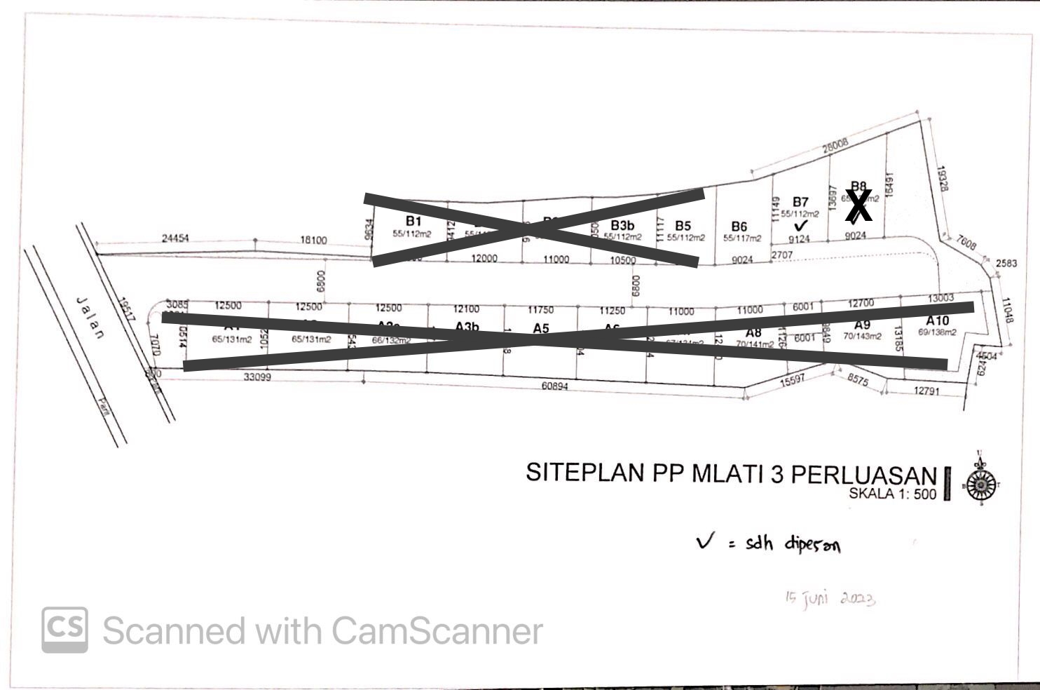 pondok permai mlati 3 siteplan
