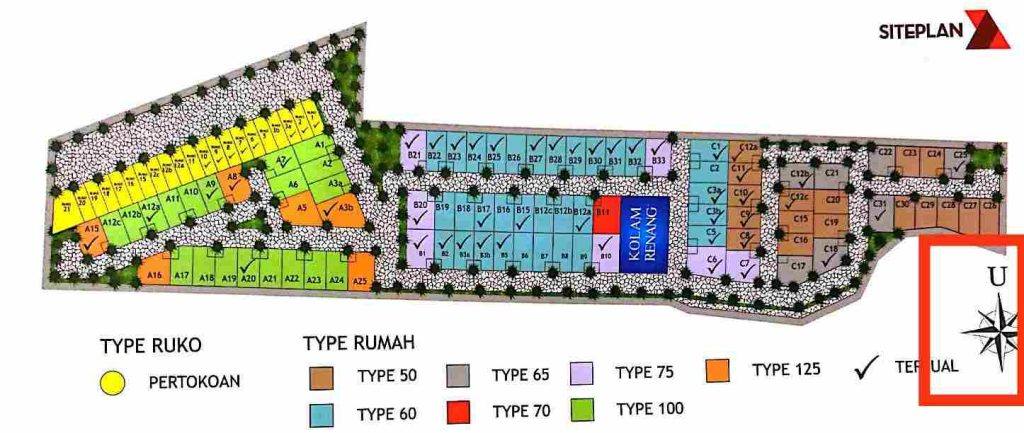 ruko kartasura siteplan