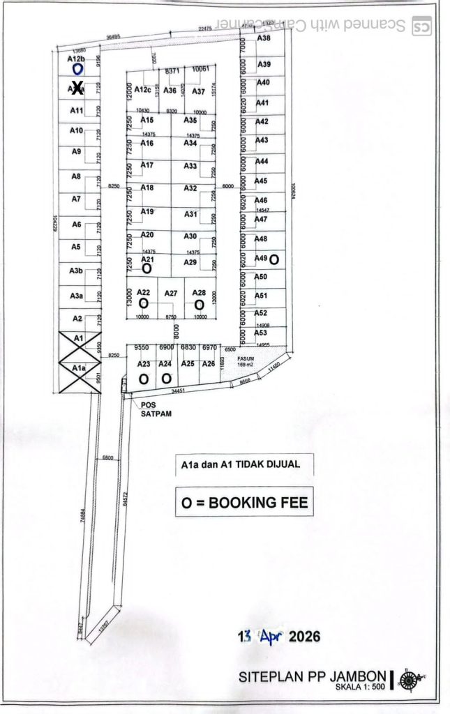 pondok permai jambon siteplan april 2026