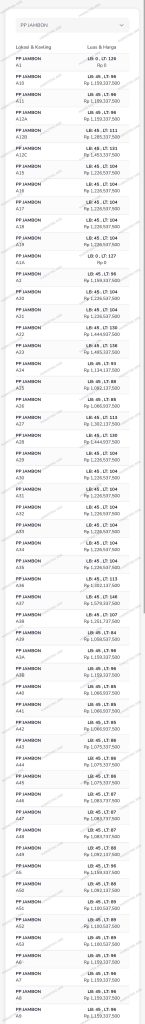 pondok permai jambon harga april 2026