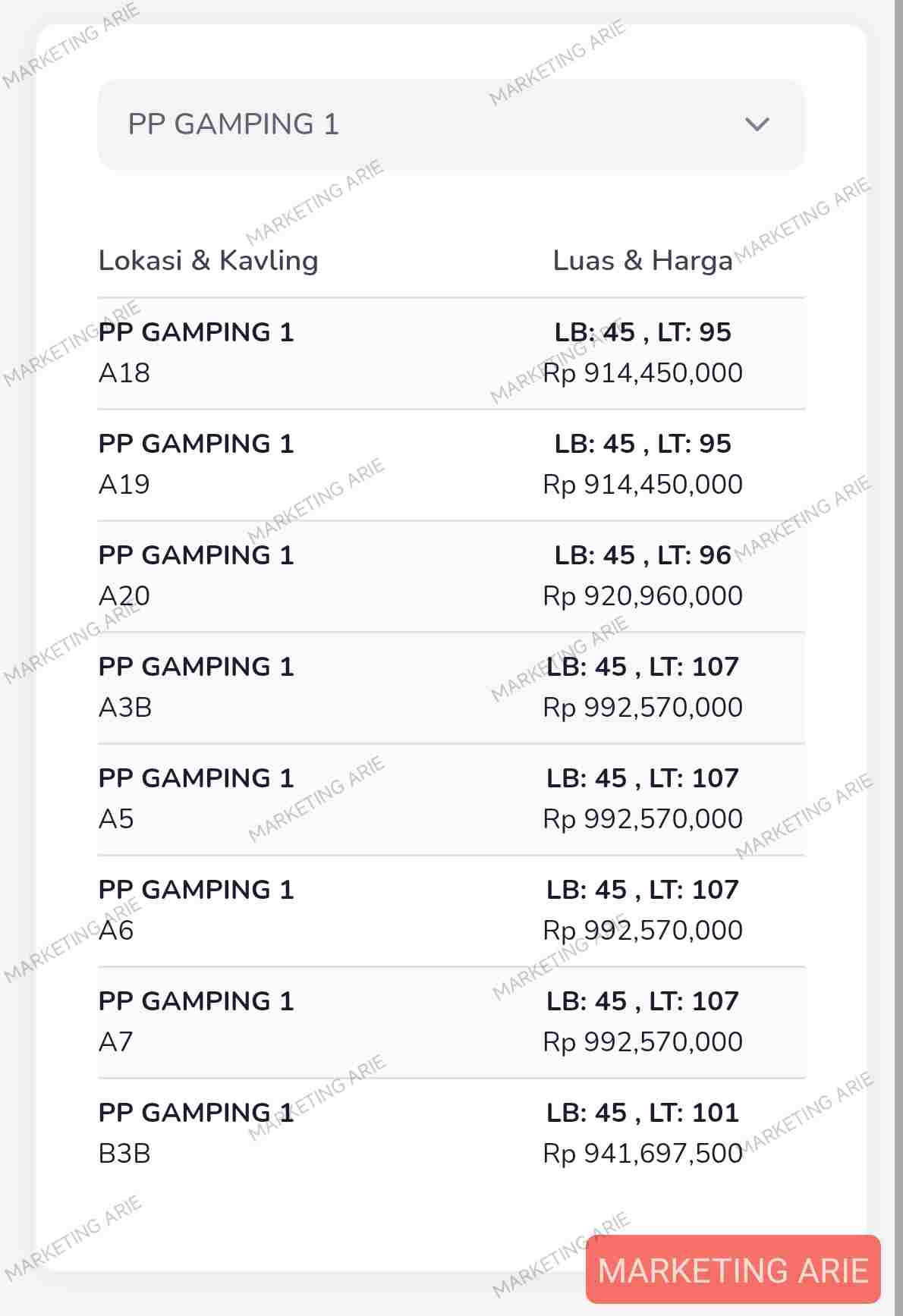 pondok_permai_GAMPING_harga_mei